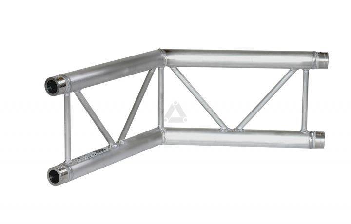 X30L C004U Flat Truss Corner (2-Point), 2-Way 120° Up, silver