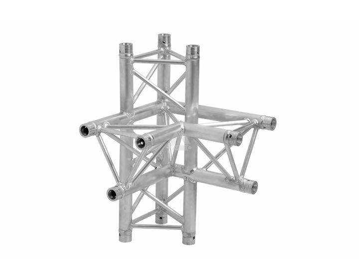 H30D C015 Triangle Truss Corner (3-Point), 4-Way Corner L. AD, silver