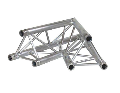 H30D C001 Triangle Truss Corner (3-Point), 2-way 45°, silver image 1