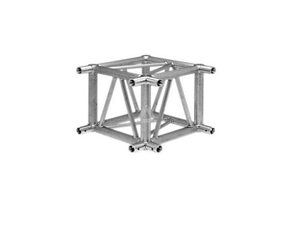 S66V Square Truss Box Corner (4-Point), silver image 1
