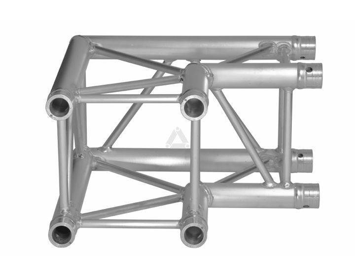 H30V C003 Square Truss Corner (4-Point), 2-way 90°, silver