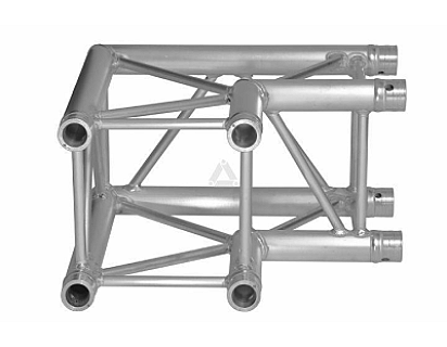 H30V C003 Square Truss Corner (4-Point), 2-way 90°, silver image 1