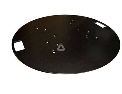 Steel Round Baseplate 30-40 Series Black Coated image 1