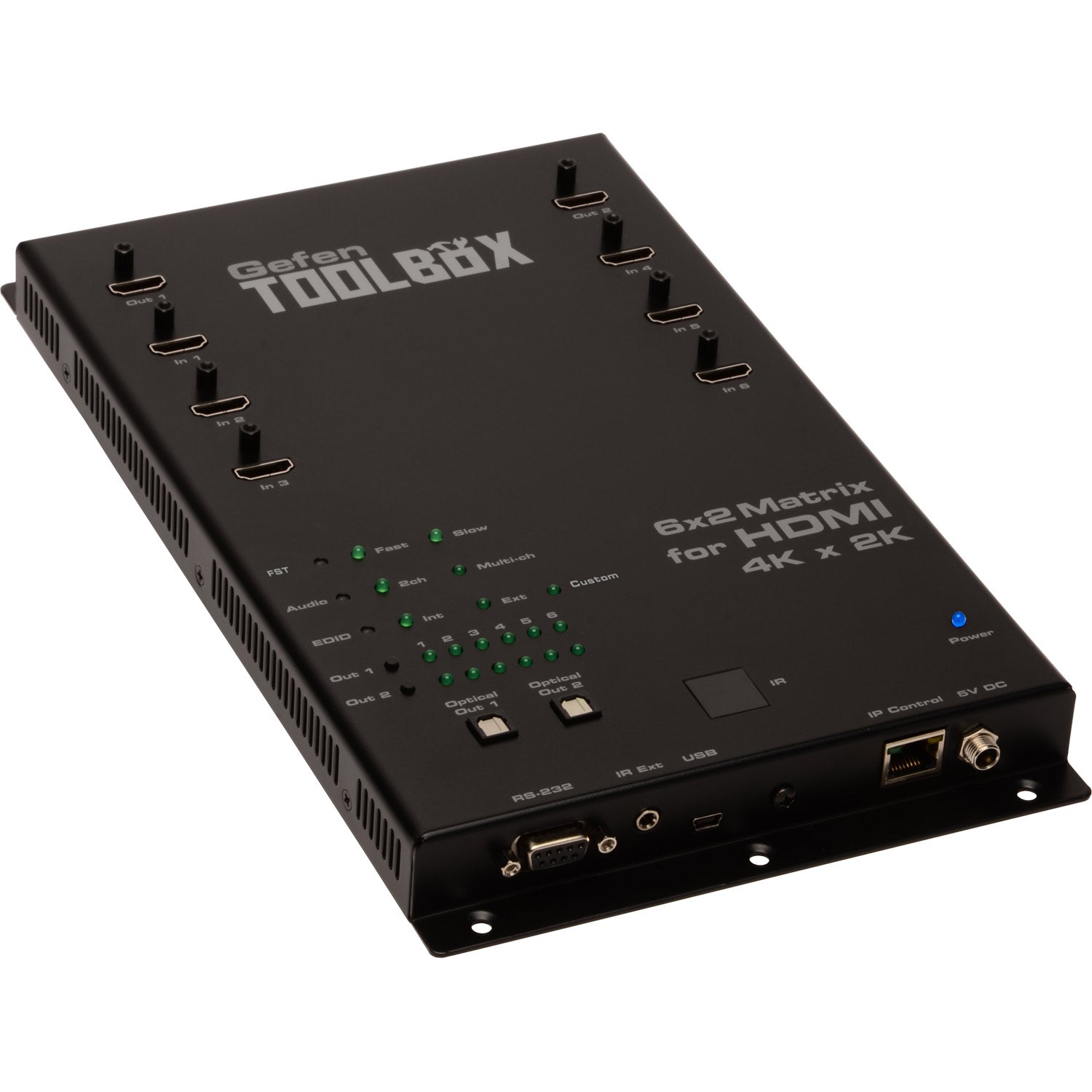 ToolBox 6x2 HDMI Matrix Switcher for 4K Ultra HD