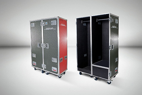 Garderoben-Flightcase, 118 x 58 x 170 cm image 1