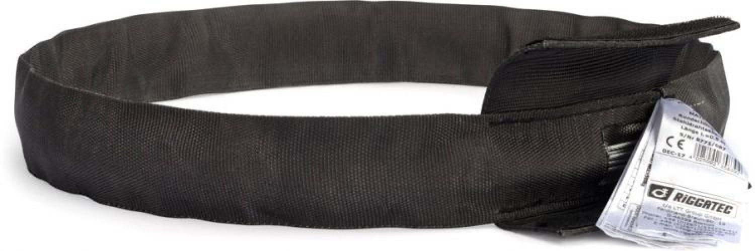 Rundschlinge Stahl schwarz 1,5 m