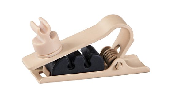 Single Tie Clip Tan image 1