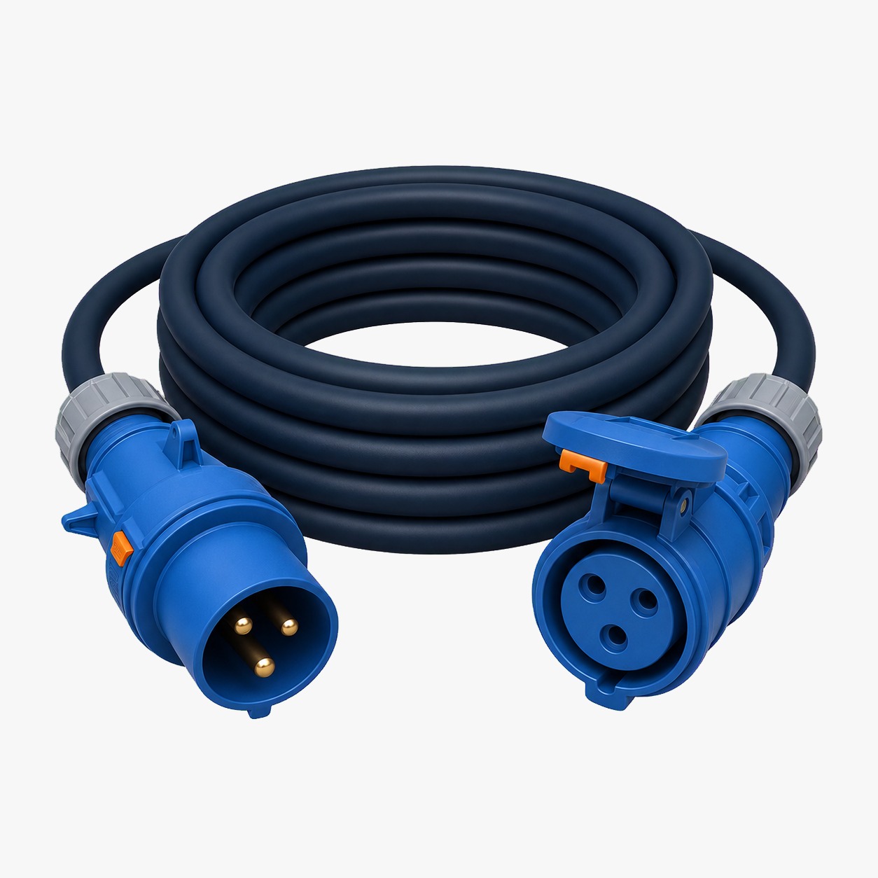 Stromkabel CEE 1 x 32 A, 3-polig, 230 V, 6 mm², 40 m