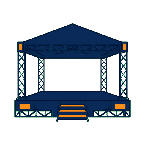 Round Arch Stage 8 x 6 m image 1