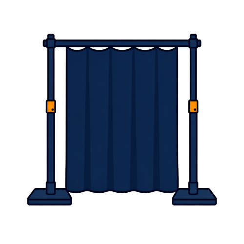 Monoblox drape kit skirt bar image 1