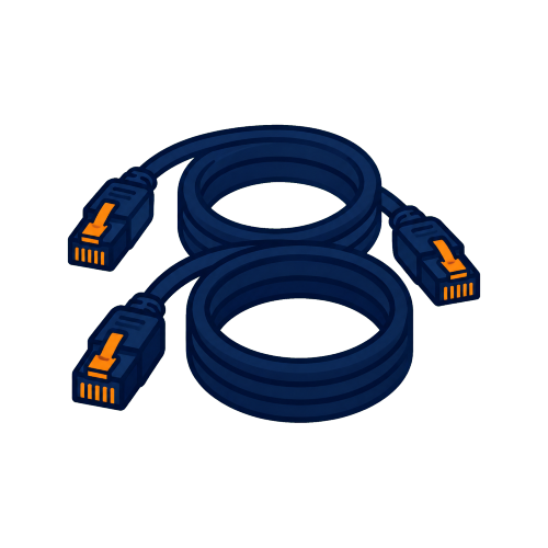 CAT-5 Cable 5m Black image 1
