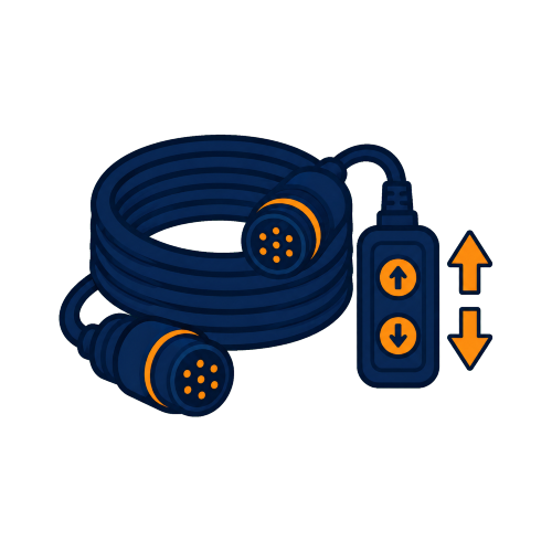 Somfy HiPro cable 5 m, motor connection cable image 1