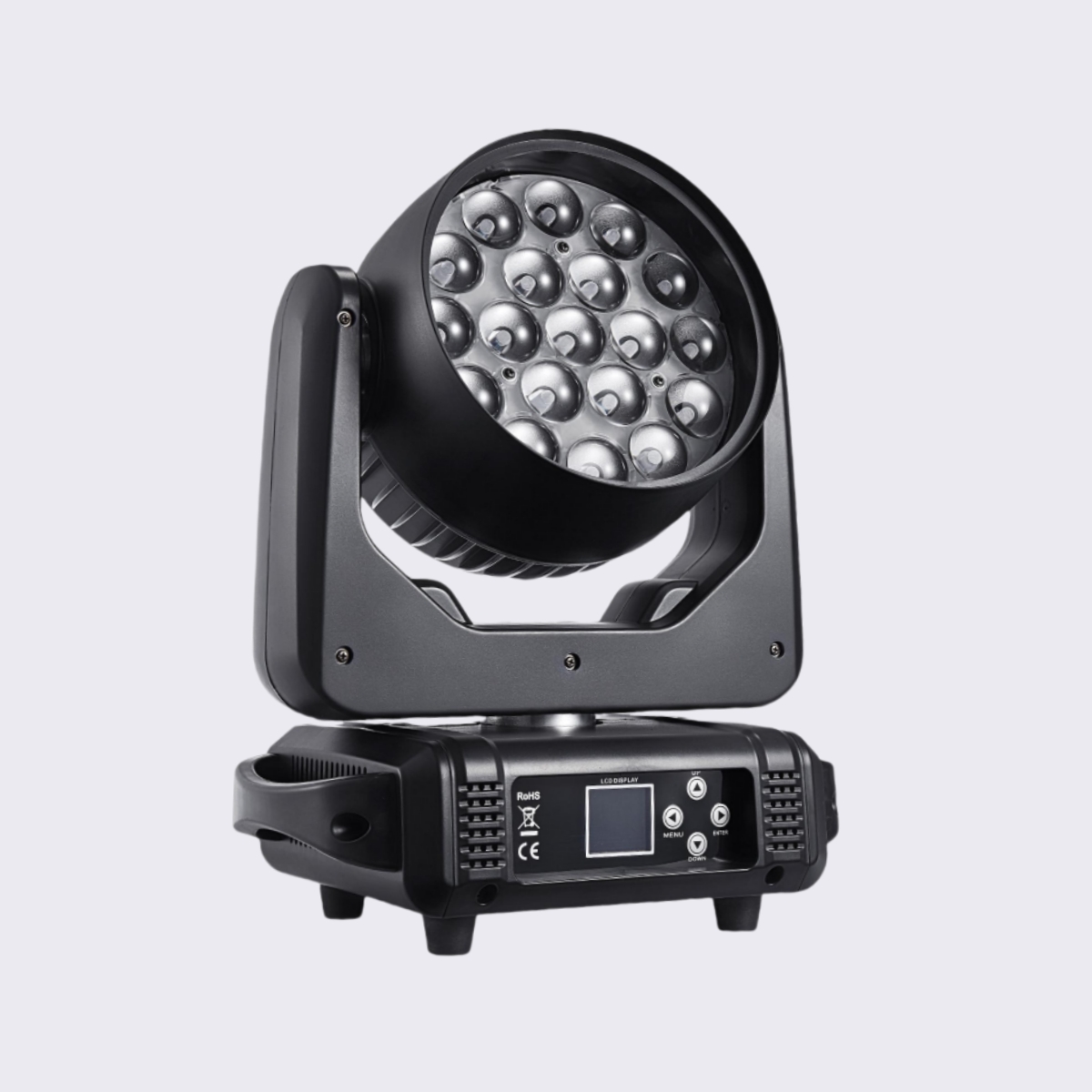 19x15W RGBW Aura Wash Zoom Moving Head IP20