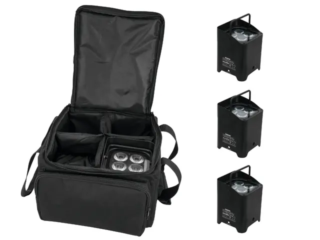 Set 4x AKKU UP-1 Battery-Powered Uplight + SB-4 Soft Bag