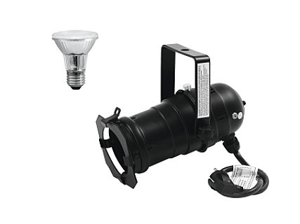 PAR-20 Spot Set, Black, with PAR-20 230V SMD 6W E-27 LED 3000K image 1