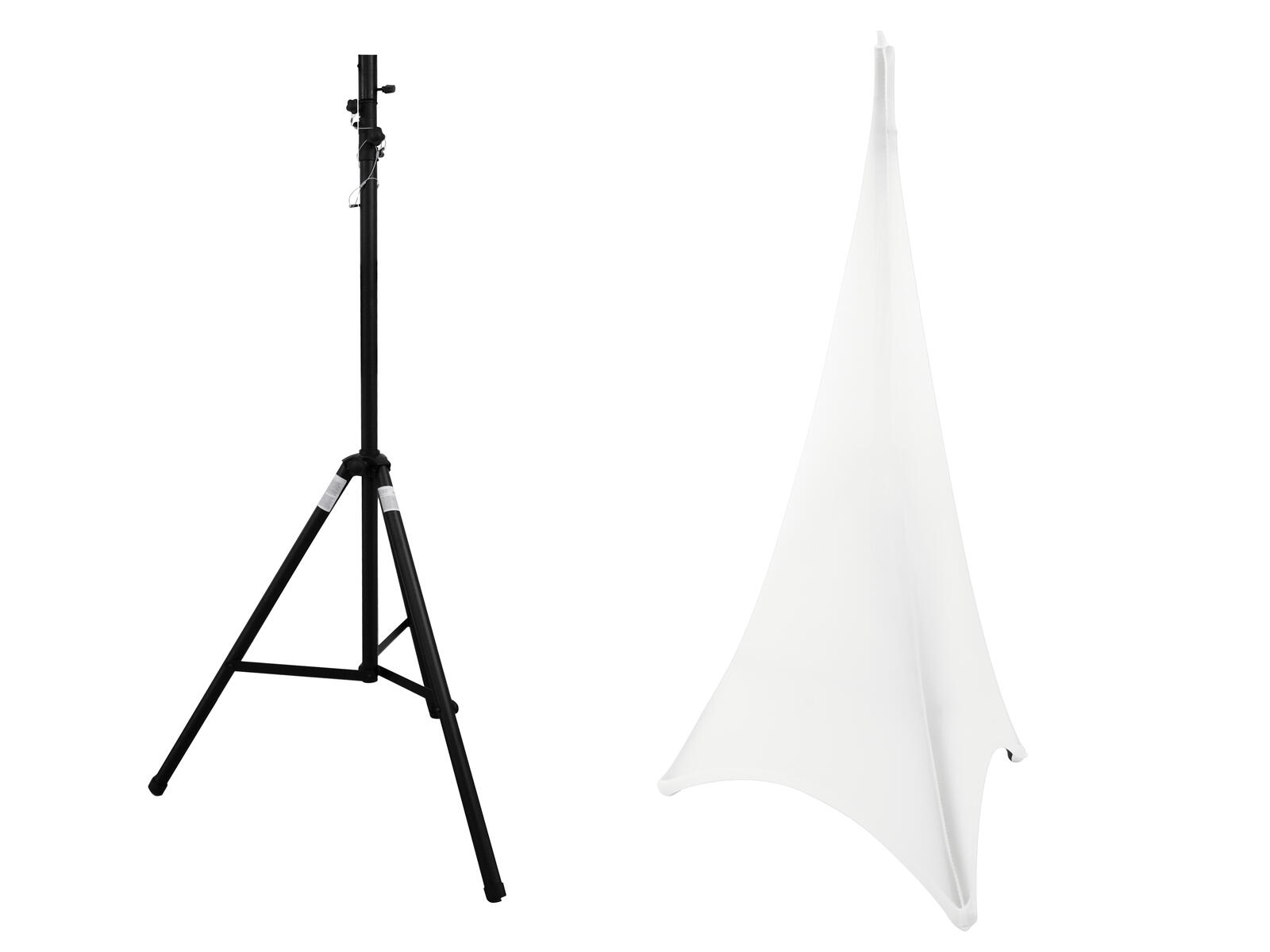 Set STV-40S-WOT Steel Stand + Tripod Cover White