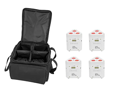 Set 4x AKKU TL-3 TCL Trusslight QuickDMX with Soft Bag image 1