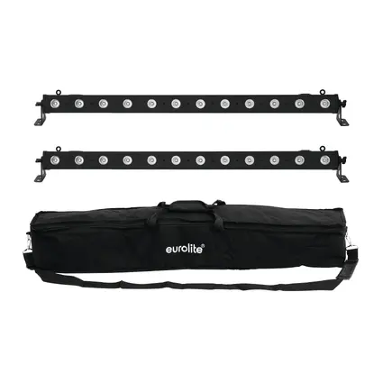 Set 2x LED BAR-6 QCL RGBW + Soft Bag