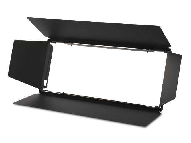 4-way Barndoors for P·10, Q·10 Black